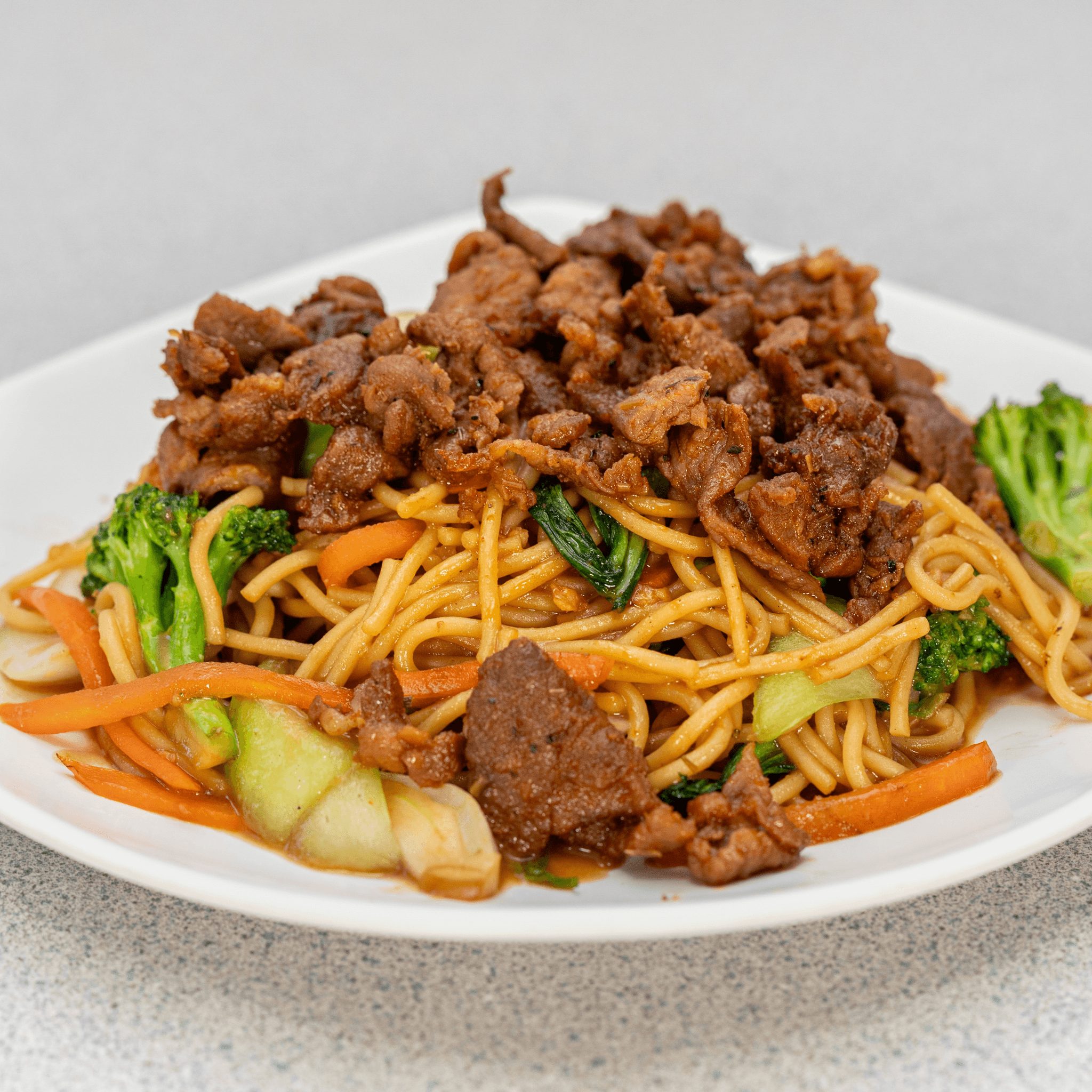 Grilled Pork Garlic Noodle.