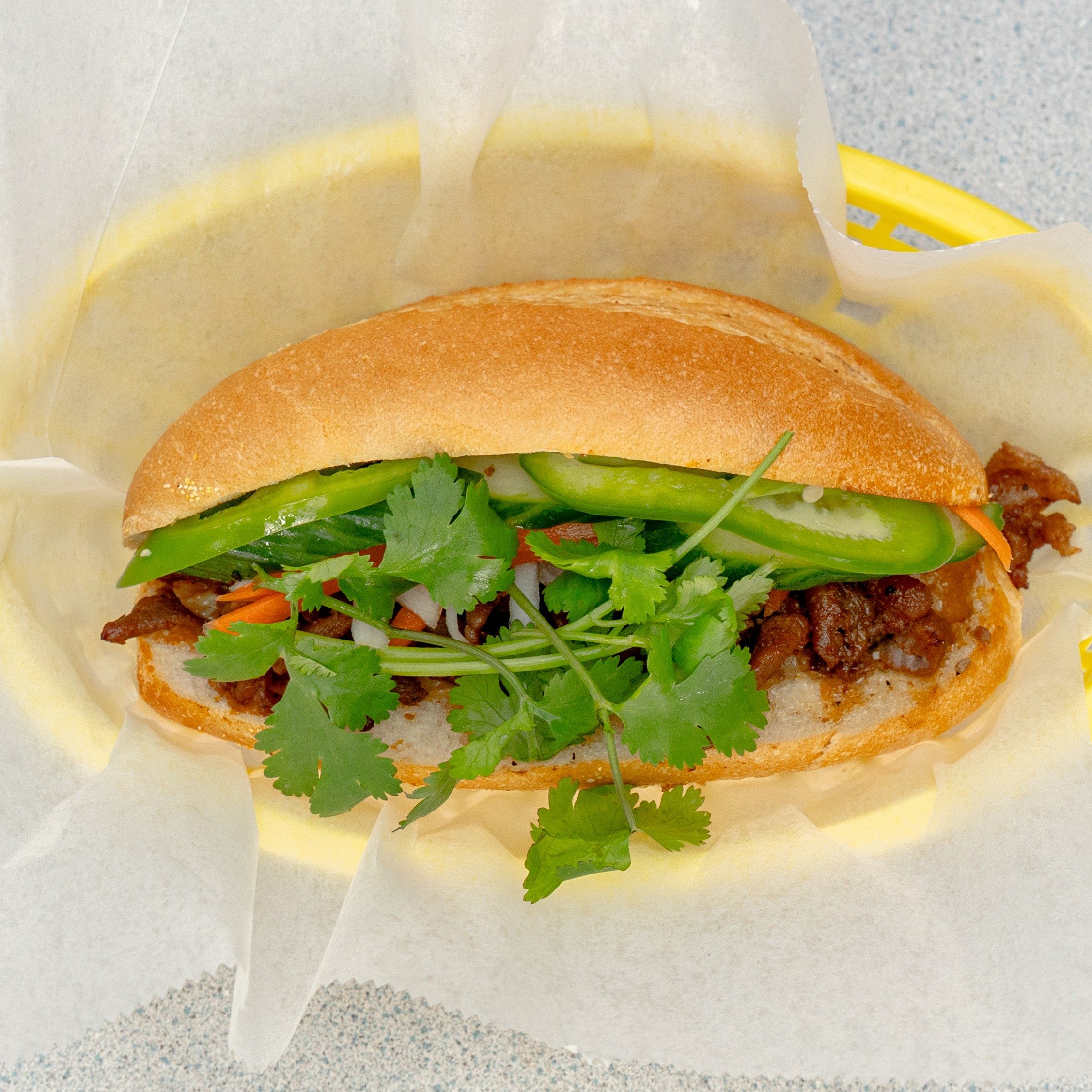 Grilled Pork Sandwich.